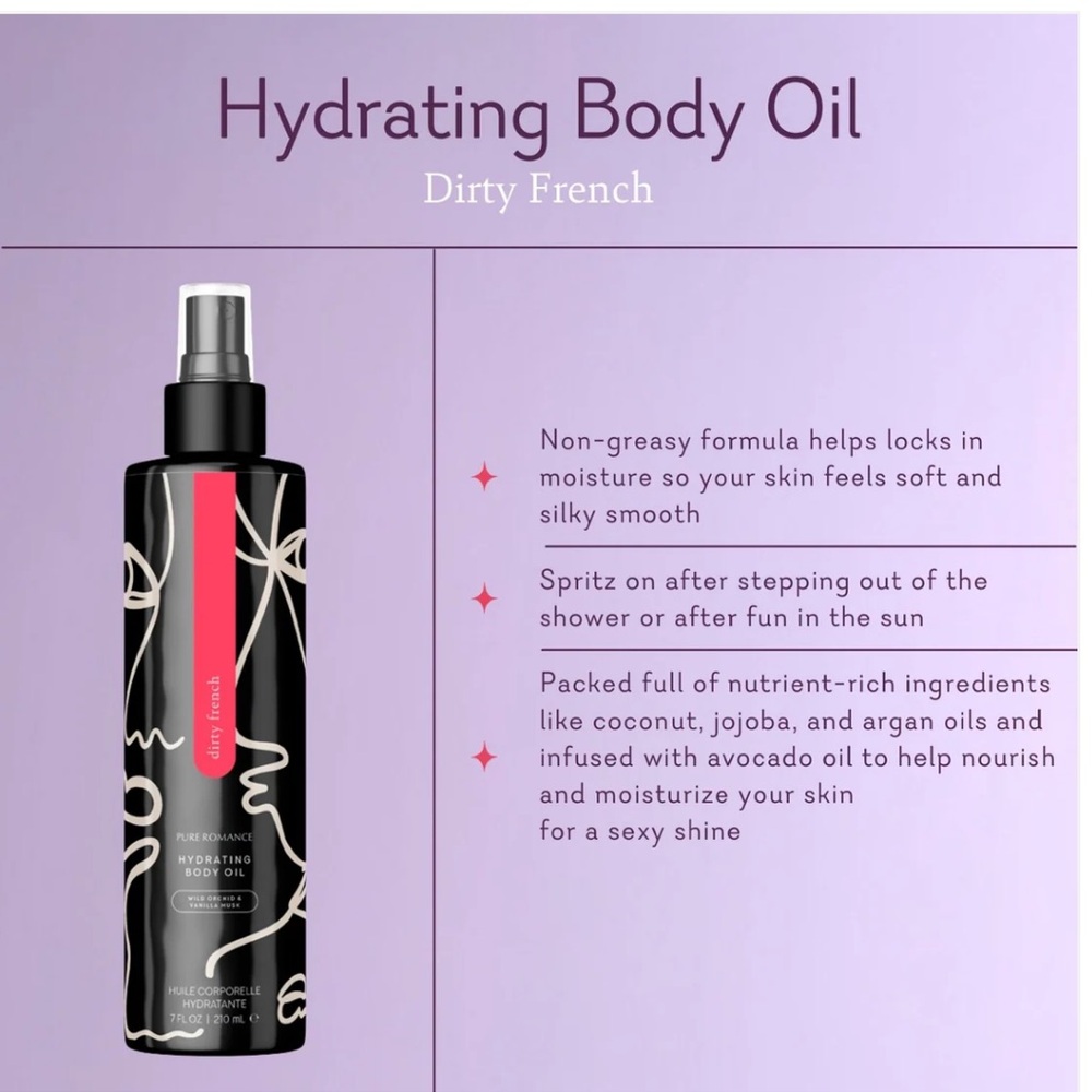 New Pure Romance Hydrating Body Oils 2 pc bundle - Picture 2 of 6